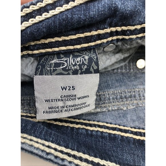 Silver Jeans Co. Suki Surplus Capri Jeans Size 25 Waist Womens/Teen - Picture 5 of 8